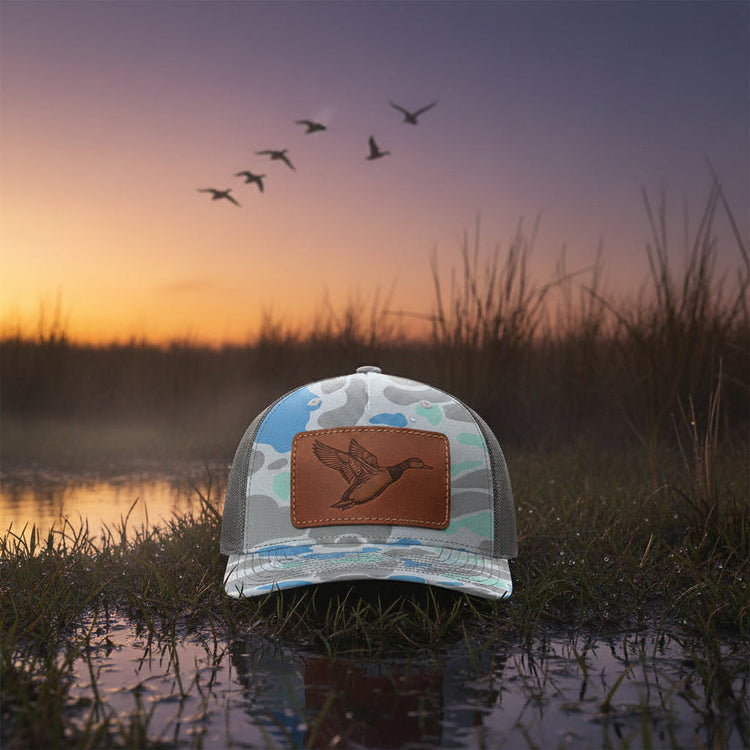 Custom Engraved Leather Patch Hat | Richardson 112PFP