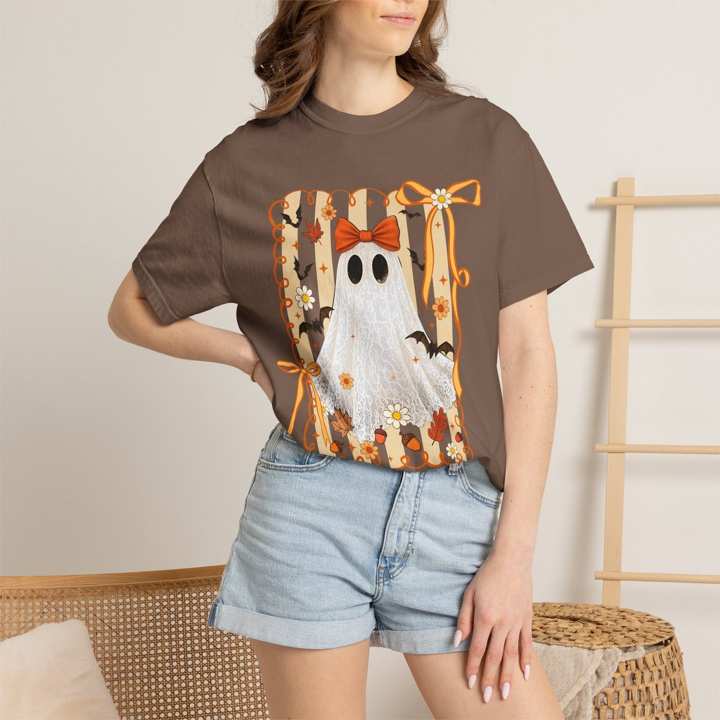 Fall Ghost Halloween Shirt – Comfort Colors Spooky Season Tee