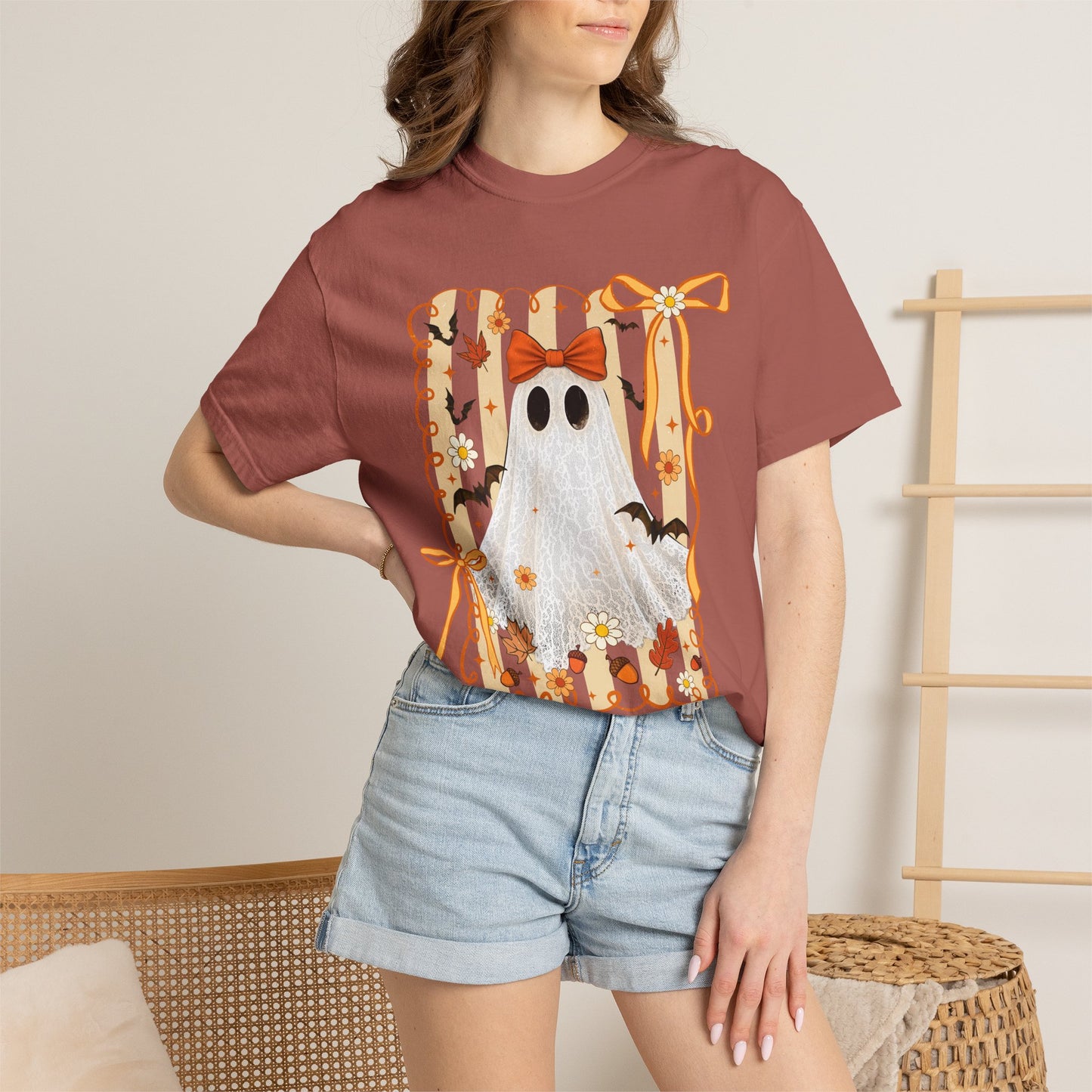Fall Ghost Halloween Shirt – Comfort Colors Spooky Season Tee