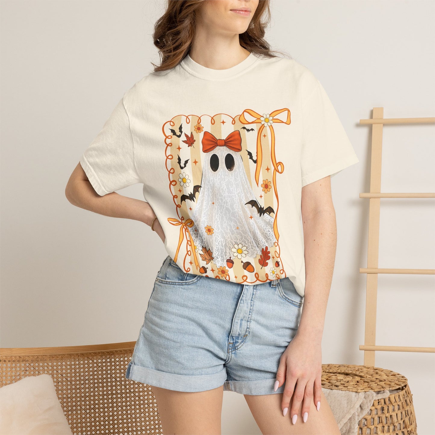Fall Ghost Halloween Shirt – Comfort Colors Spooky Season Tee