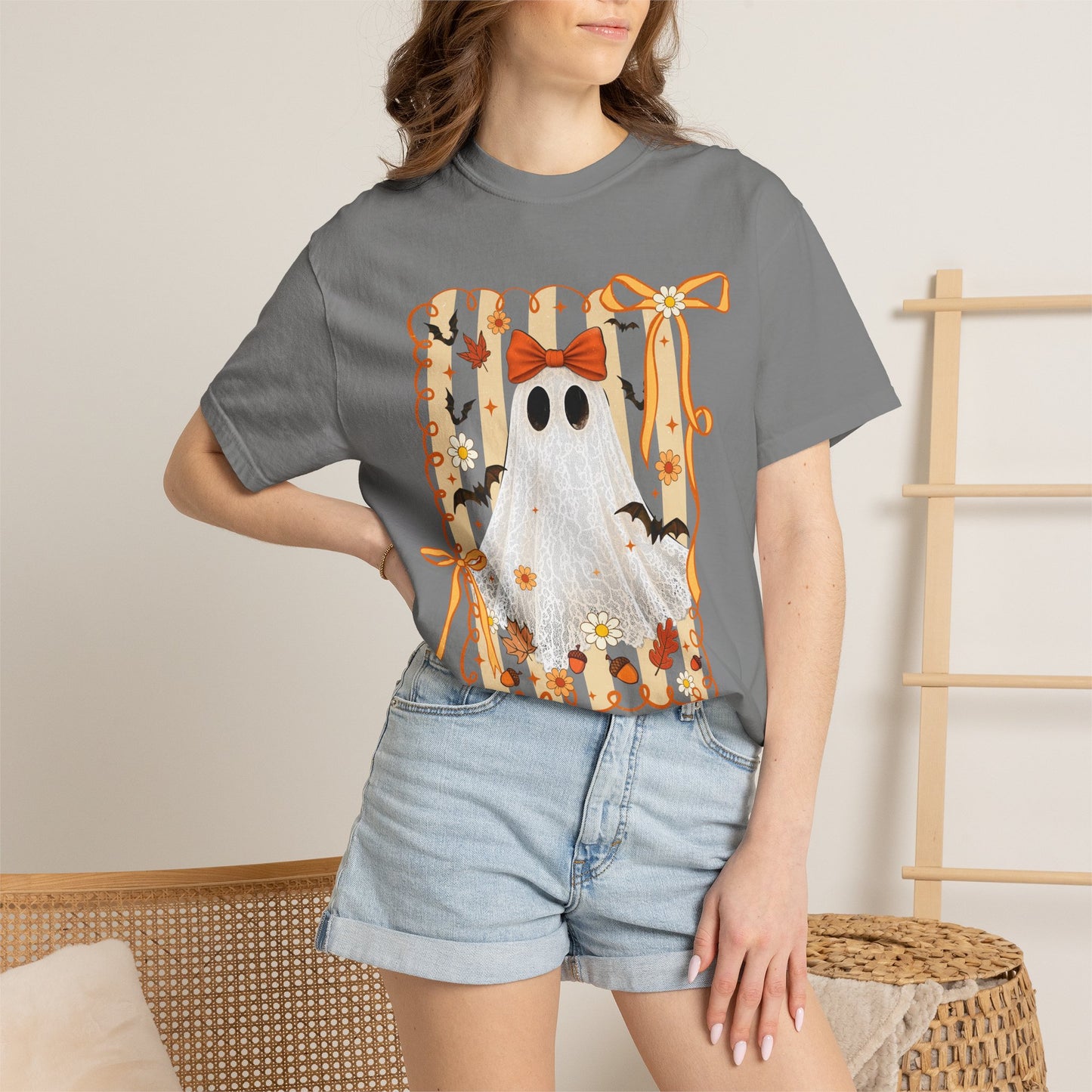 Fall Ghost Halloween Shirt – Comfort Colors Spooky Season Tee