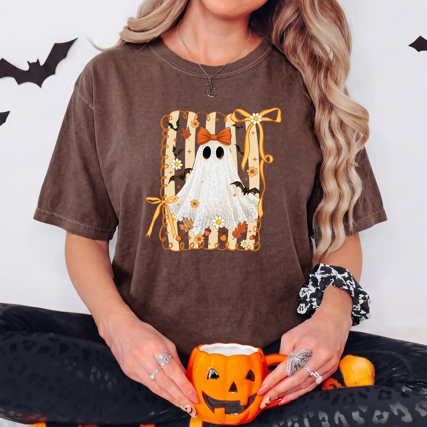 Fall Ghost Halloween Shirt – Comfort Colors Spooky Season Tee