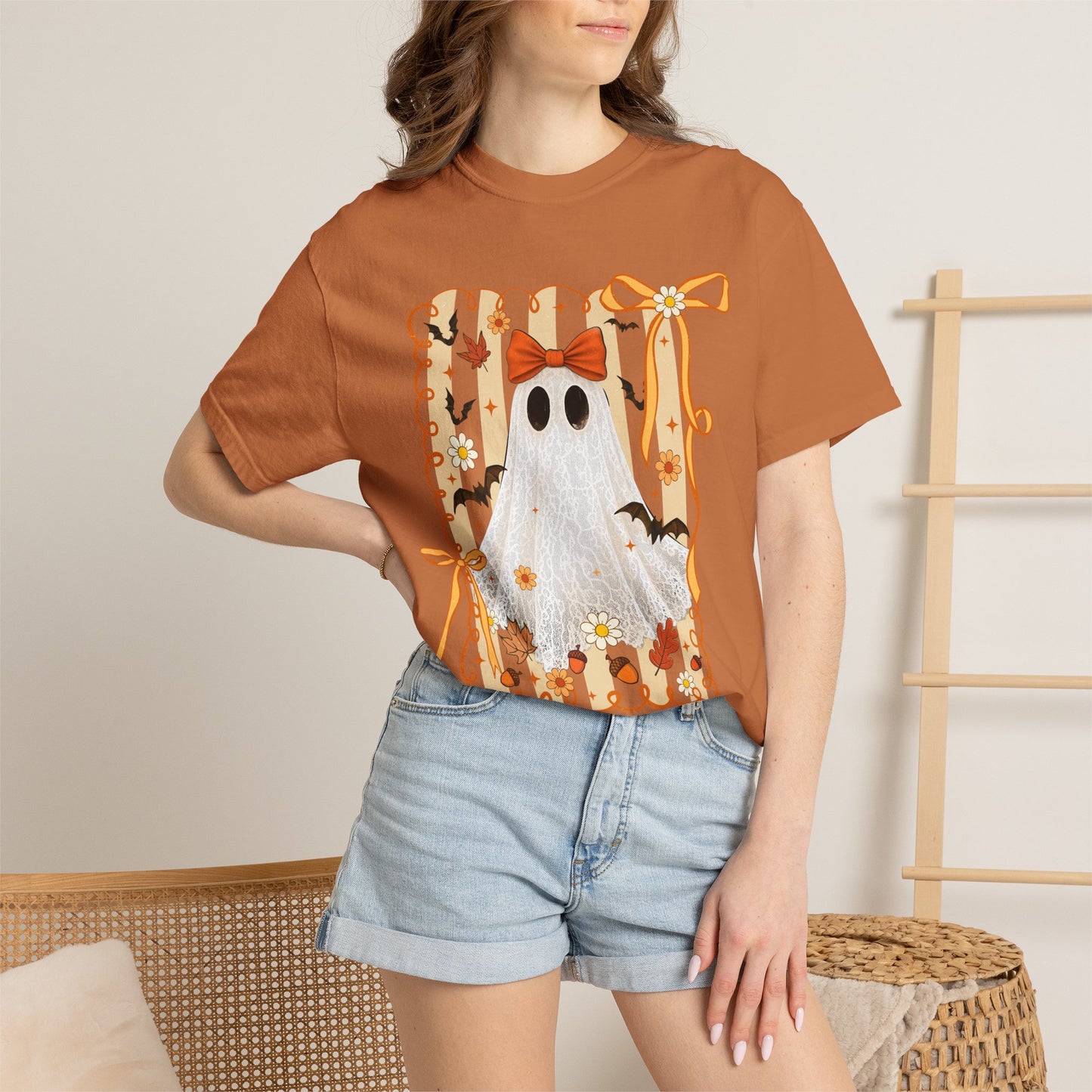 Fall Ghost Halloween Shirt – Comfort Colors Spooky Season Tee