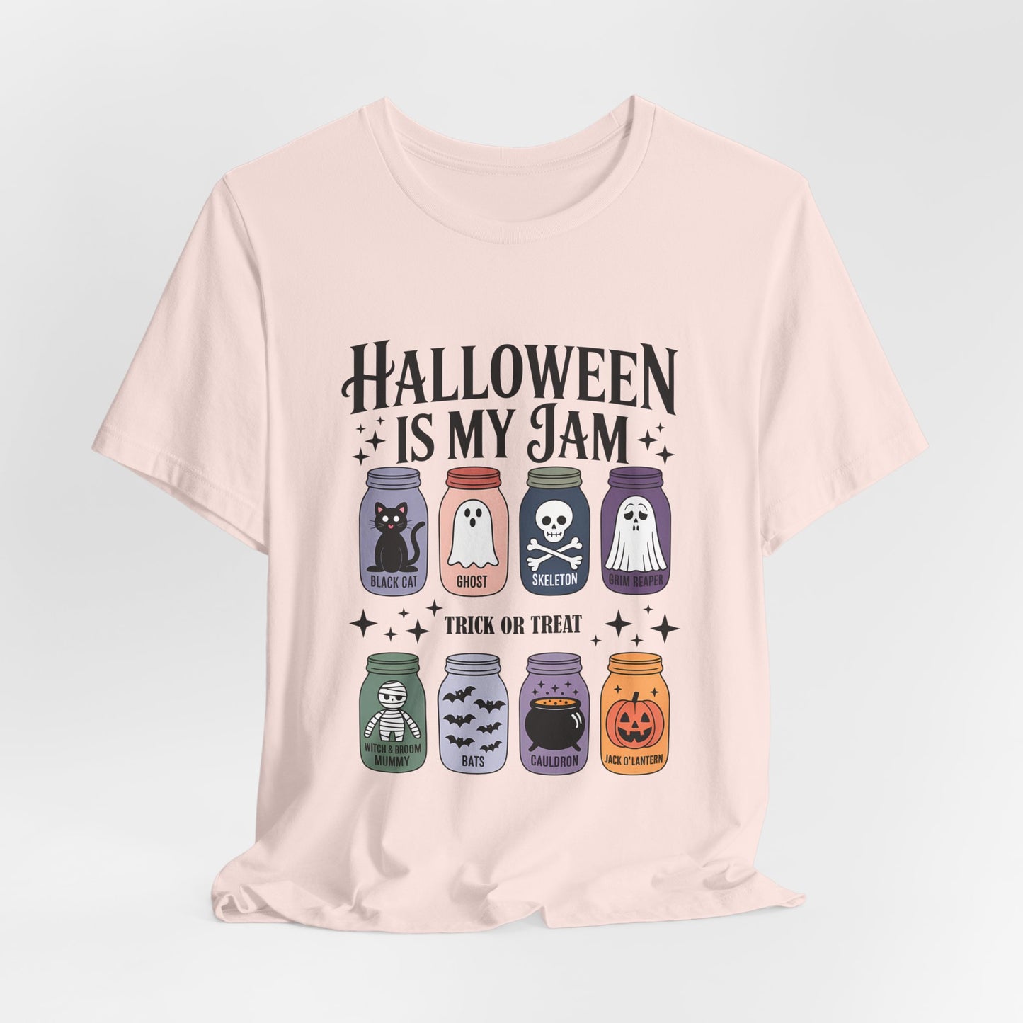 Halloween Is My Jam Shirt – Cute Spooky Mason Jar Graphic Tee