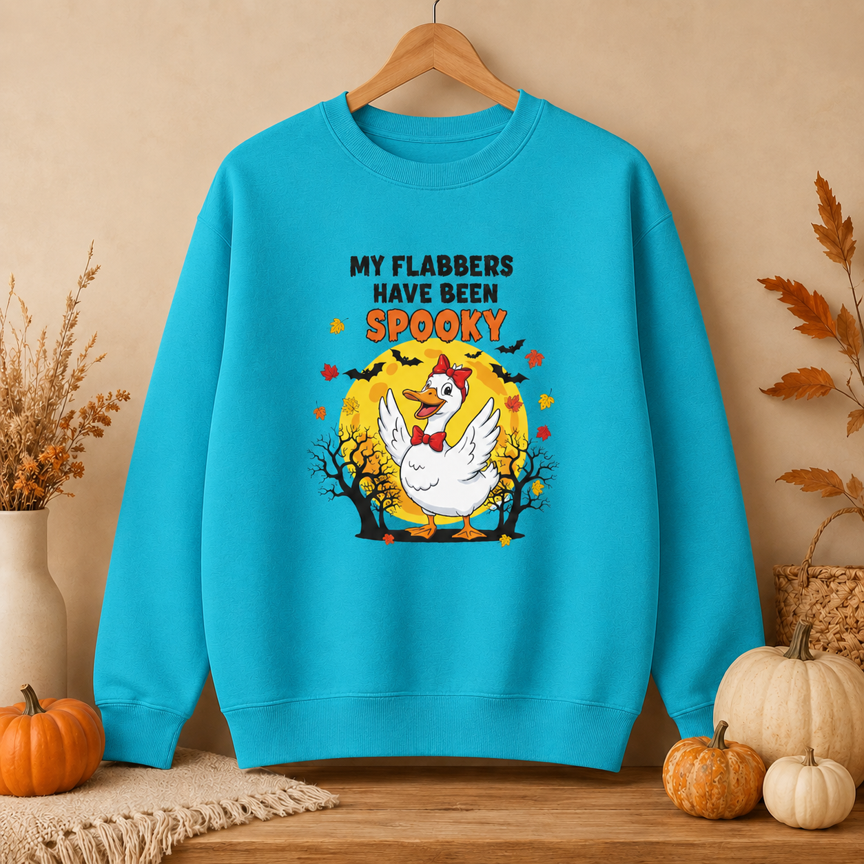 My Flabbers Have Been Spooky Halloween Sweatshirt | Funny Cozy Fall Crewneck