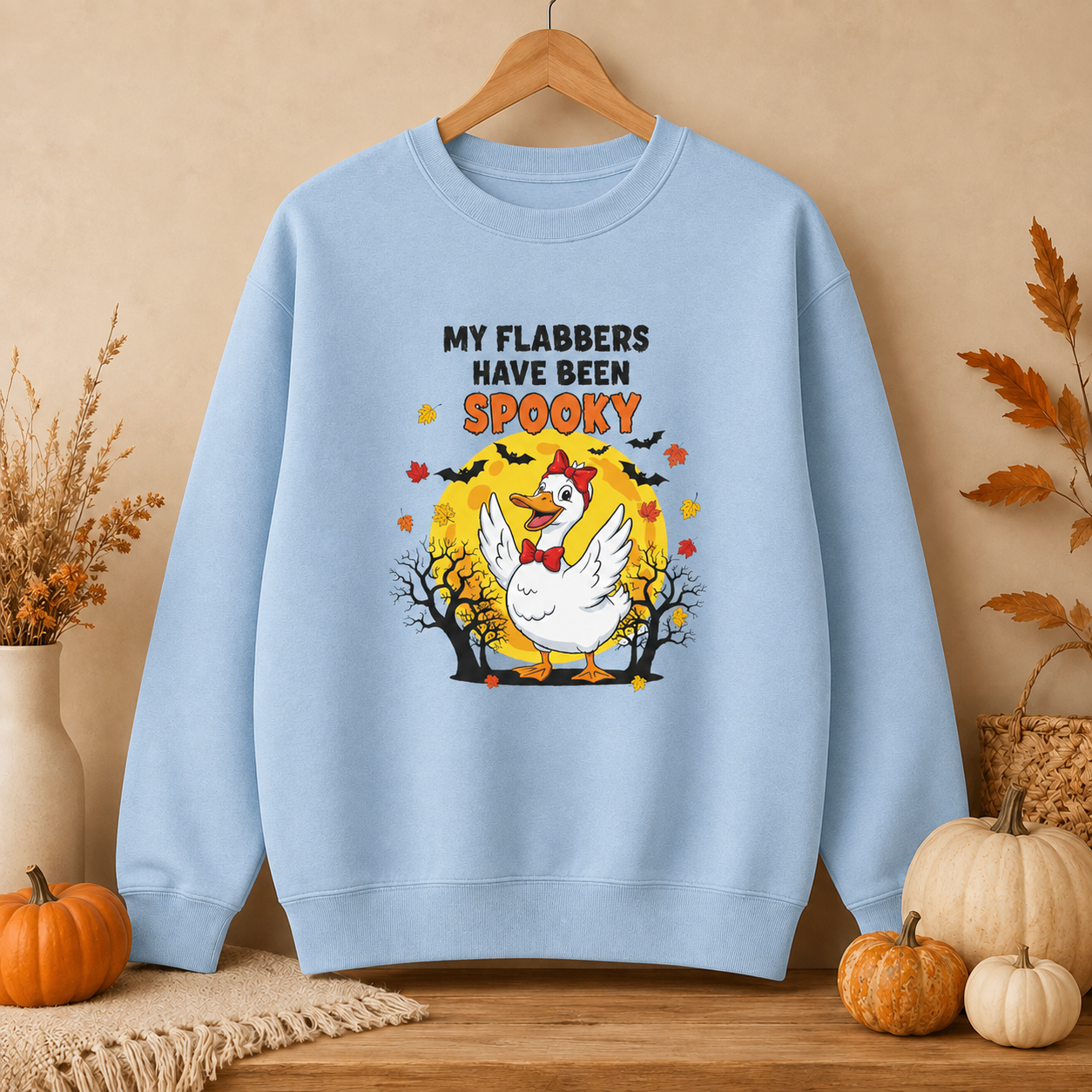 My Flabbers Have Been Spooky Halloween Sweatshirt | Funny Cozy Fall Crewneck