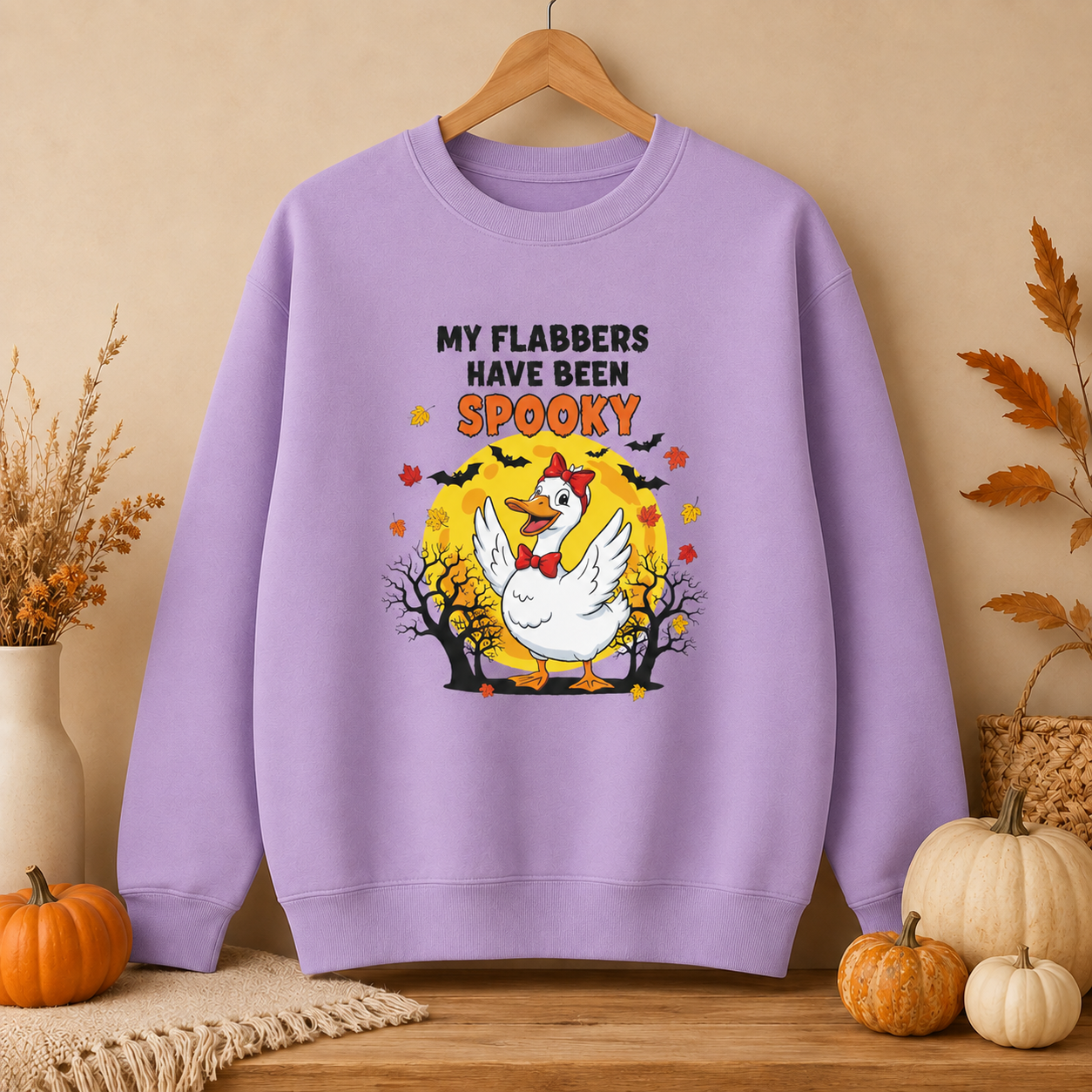 My Flabbers Have Been Spooky Halloween Sweatshirt | Funny Cozy Fall Crewneck