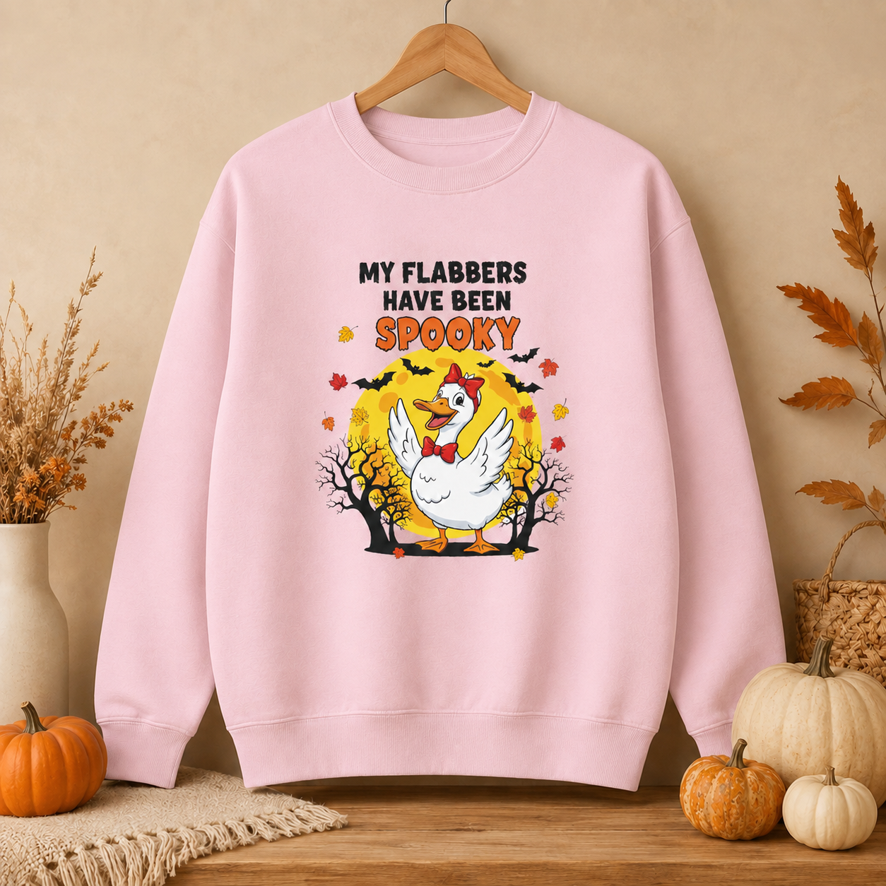 My Flabbers Have Been Spooky Halloween Sweatshirt | Funny Cozy Fall Crewneck