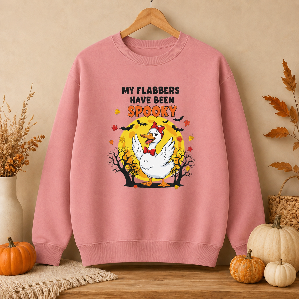 My Flabbers Have Been Spooky Halloween Sweatshirt | Funny Cozy Fall Crewneck