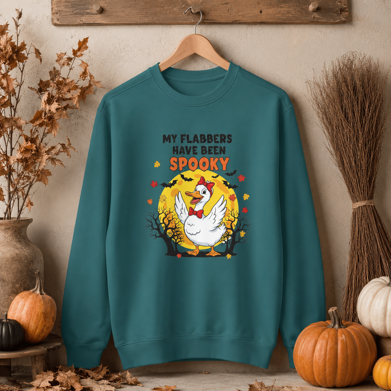 My Flabbers Have Been Spooky Halloween Sweatshirt | Funny Cozy Fall Crewneck
