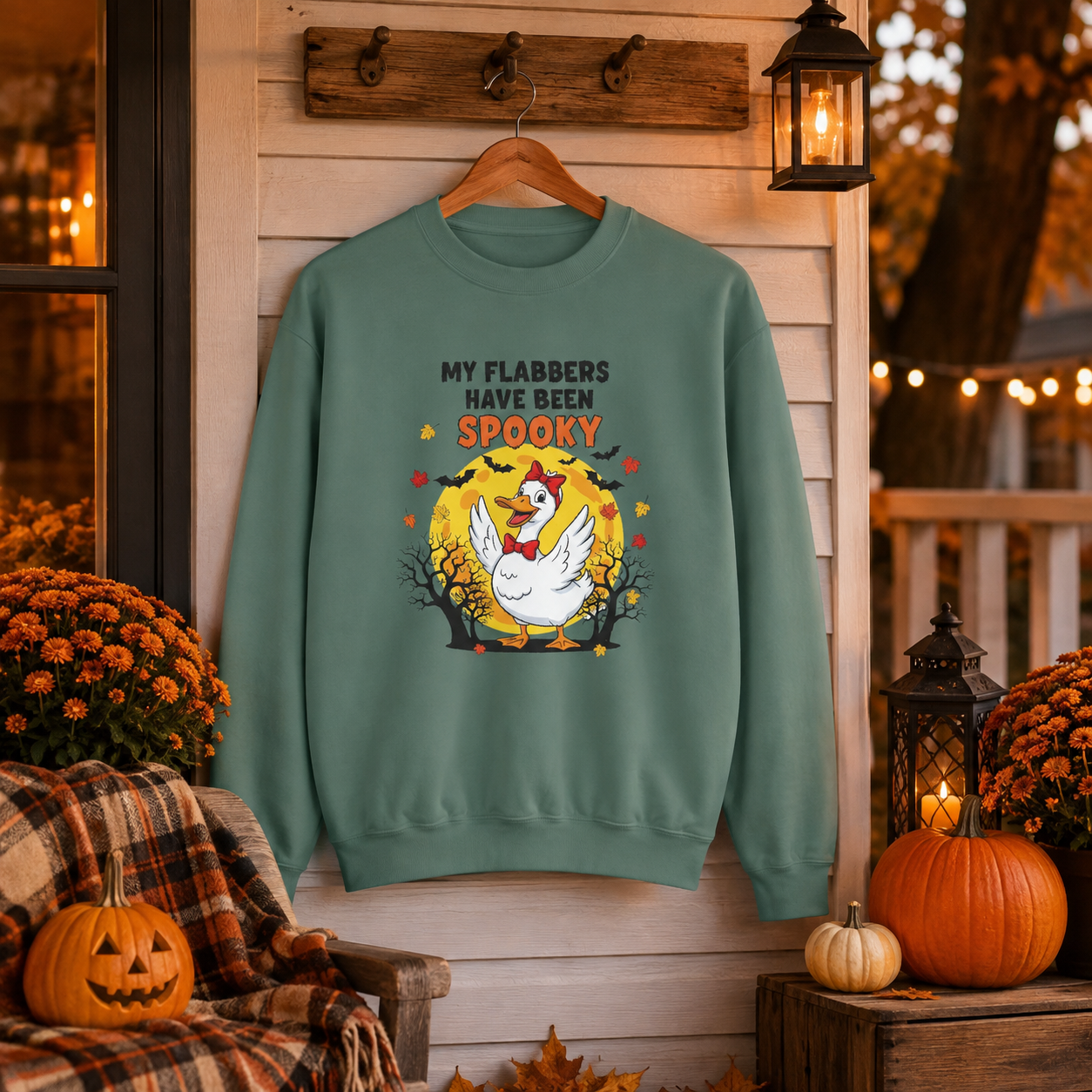 My Flabbers Have Been Spooky Halloween Sweatshirt | Funny Cozy Fall Crewneck