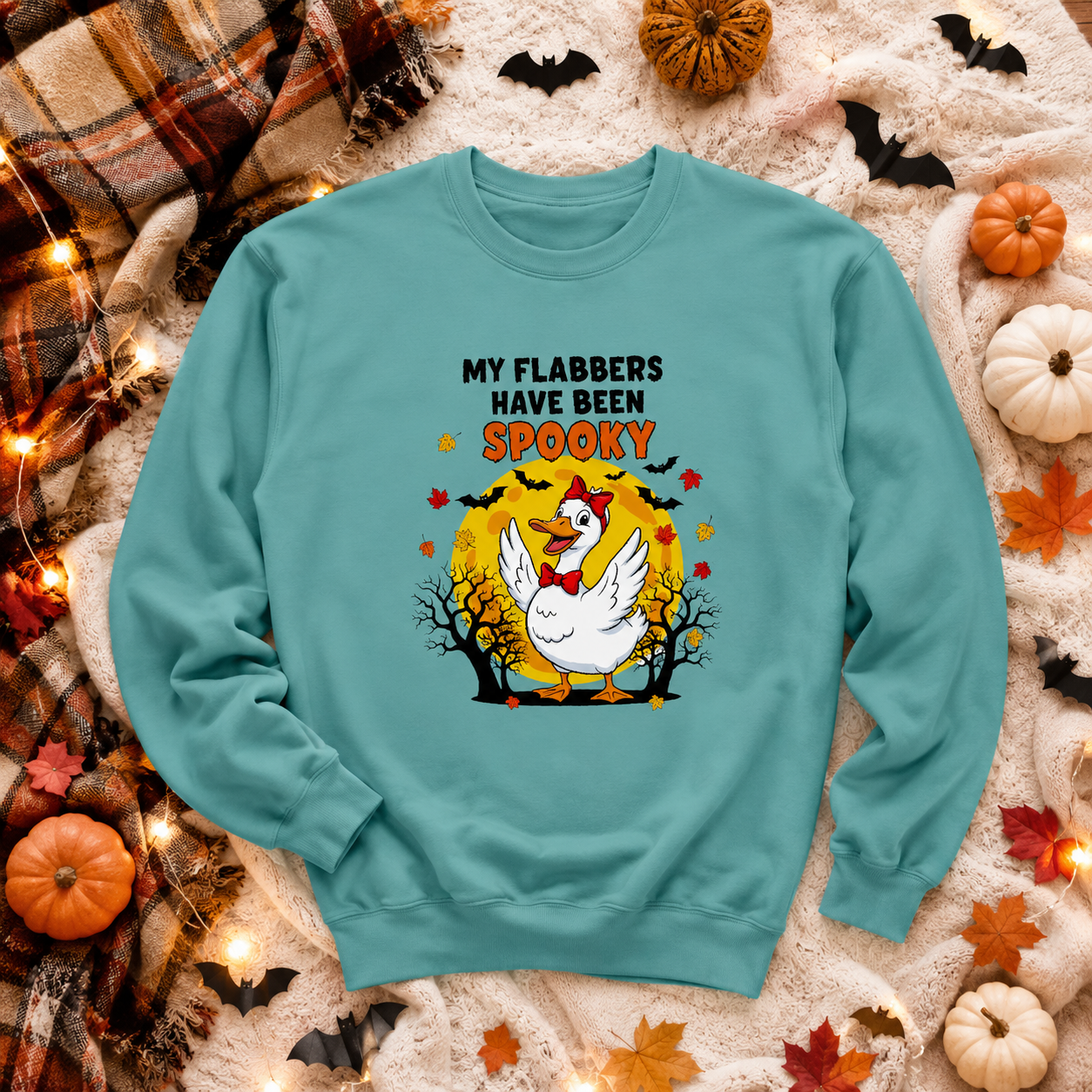 My Flabbers Have Been Spooky Halloween Sweatshirt | Funny Cozy Fall Crewneck