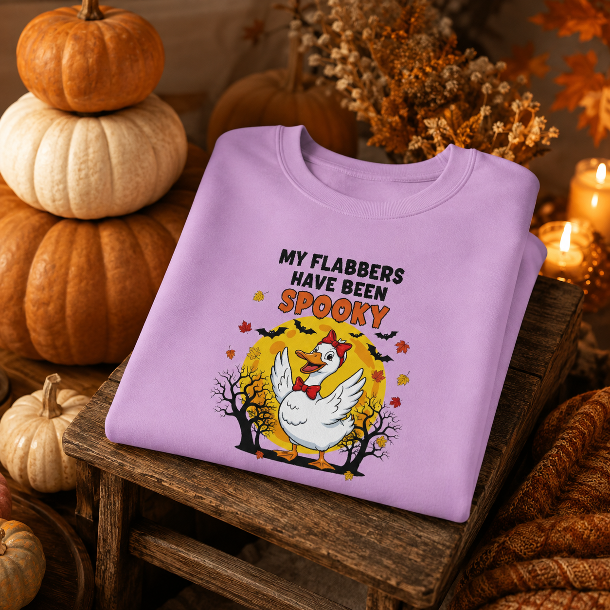 My Flabbers Have Been Spooky Halloween Sweatshirt | Funny Cozy Fall Crewneck