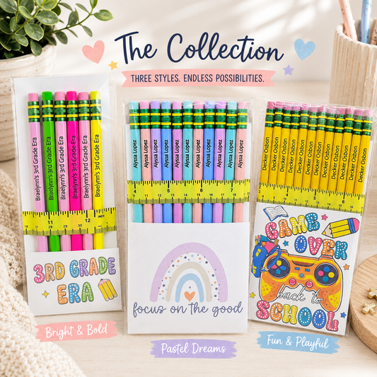 Personalized Ticonderoga Pencil Set