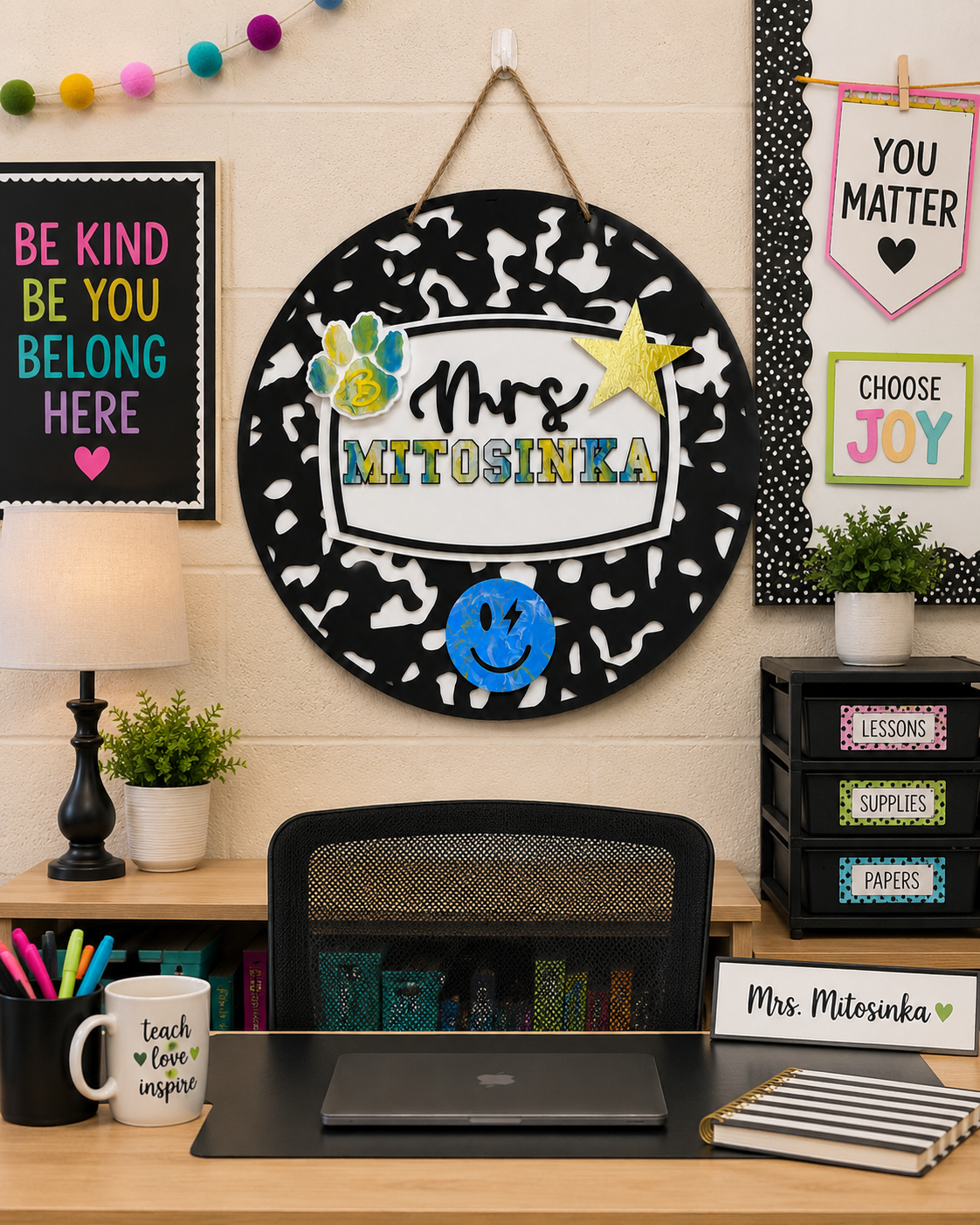 Composition Notebook Teacher Door Hanger