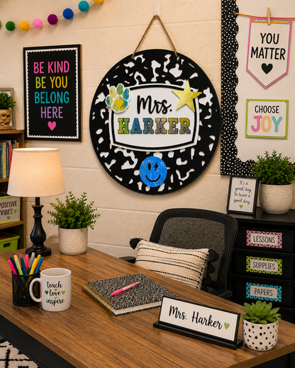 Composition Notebook Teacher Door Hanger